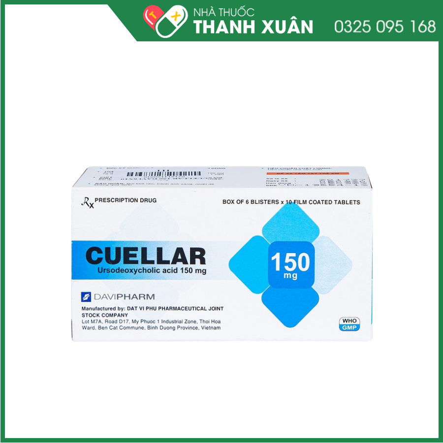 Cuellar 150 mg trị sỏi mật